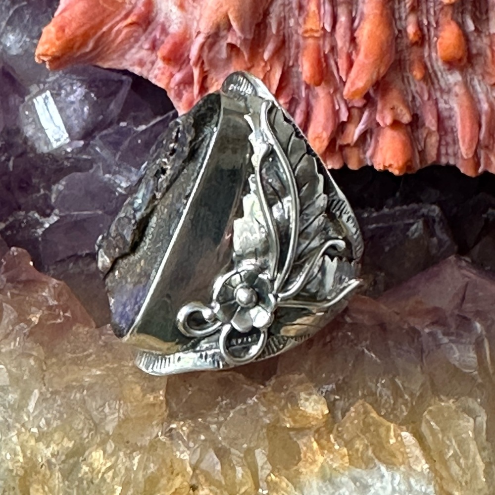 Boulder Opal Statement Sterling Silver Southweste… - image 4